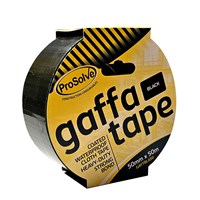 BLACK/SILVER GAFFA TAPE ROLL 50MMX50M